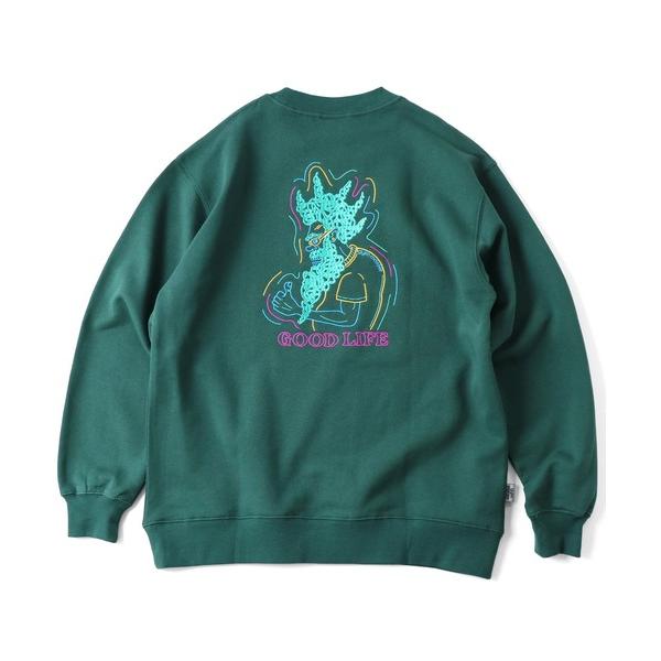 ジムマスター スウェット gym master 10.3oz GOOD LIFE刺繍スウェットシャツ トレーナー G421743 メンズ レディース / 返品・交換不可 | gym master | 08