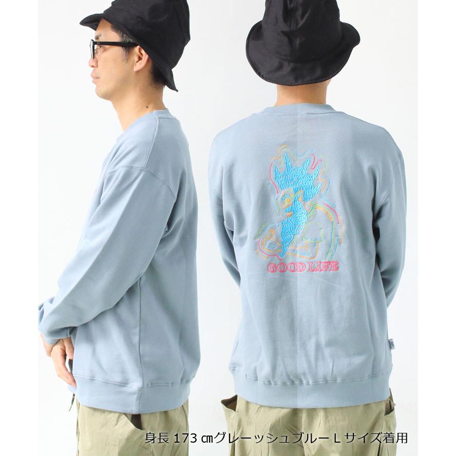 ジムマスター スウェット gym master 10.3oz GOOD LIFE刺繍スウェットシャツ トレーナー G421743 メンズ レディース / 返品・交換不可 | gym master | 10