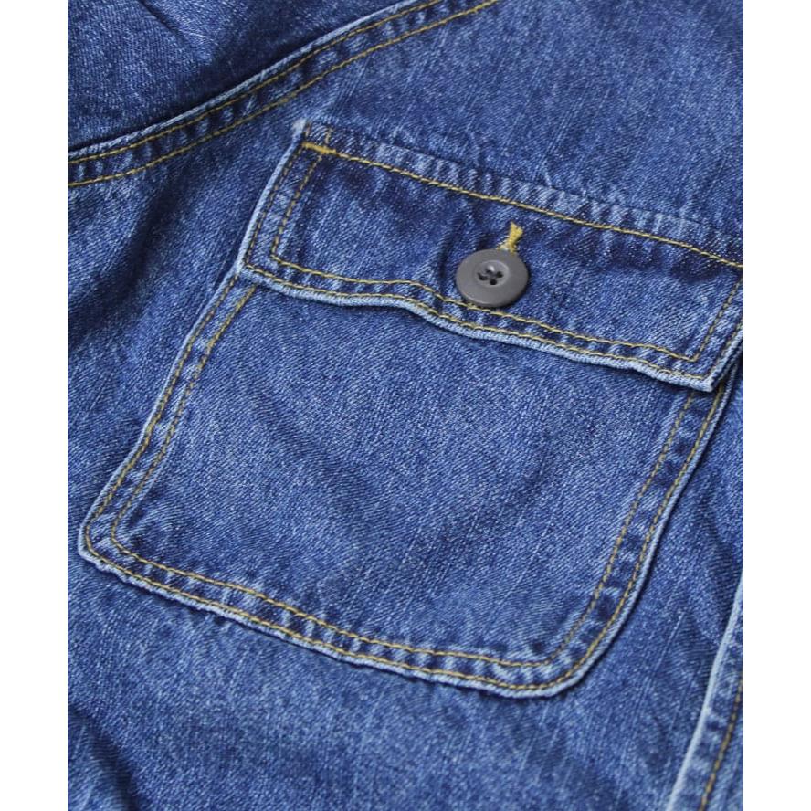 ジムマスター アウター メンズ デニムジャケット gym master 中ワタカツラギハーフムーンポケットコート G421789 | gym master | 06