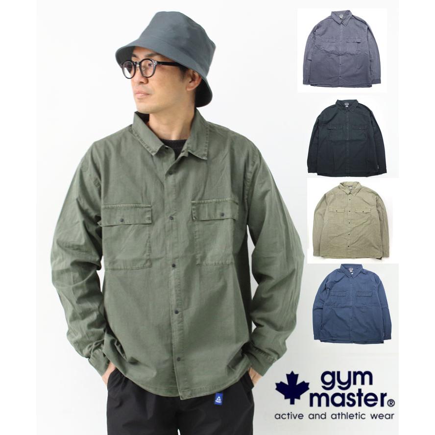 爆買 ジムマスター シャツ メンズ レディース gym master ピグメントシャツ g433738 シャツシャケット ライトアウター 長袖シャツ | gym master
