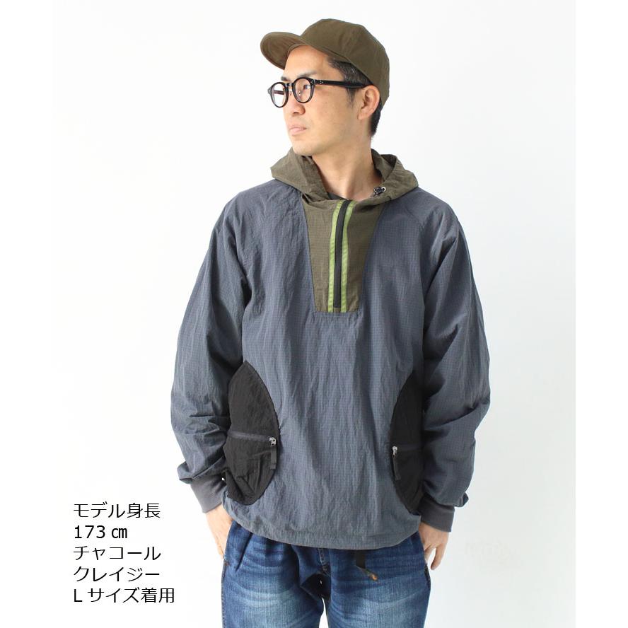 ジムマスター パーカー gym master リップストップ ナイロンDP アノラックパーカー G433741 アウトドア 男女兼用 オレンジ(18) | gym master | 02