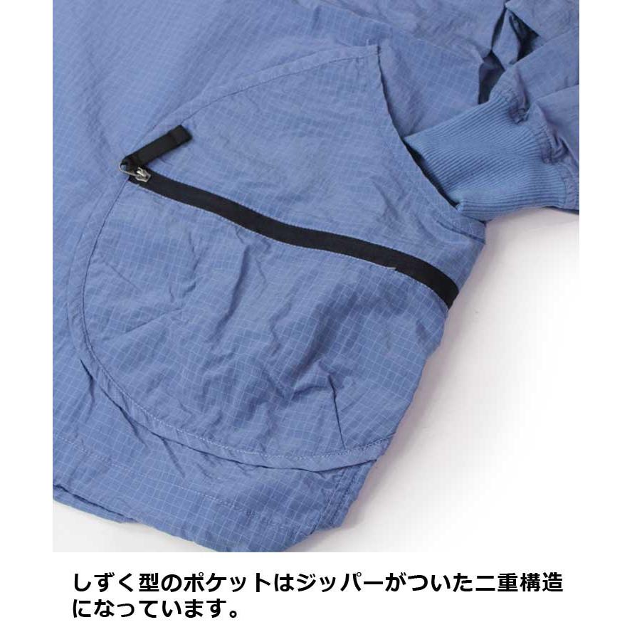 ジムマスター パーカー gym master リップストップ ナイロンDP アノラックパーカー G433741 アウトドア 男女兼用 チャコールCRZ(80) | gym master | 08