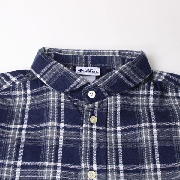 爆買 ジムマスター シャツ メンズ レディース gym master 2WAYショールカラーチェックネルシャツ g433755 ネルシャツ チェックシャツ | gym master | 14