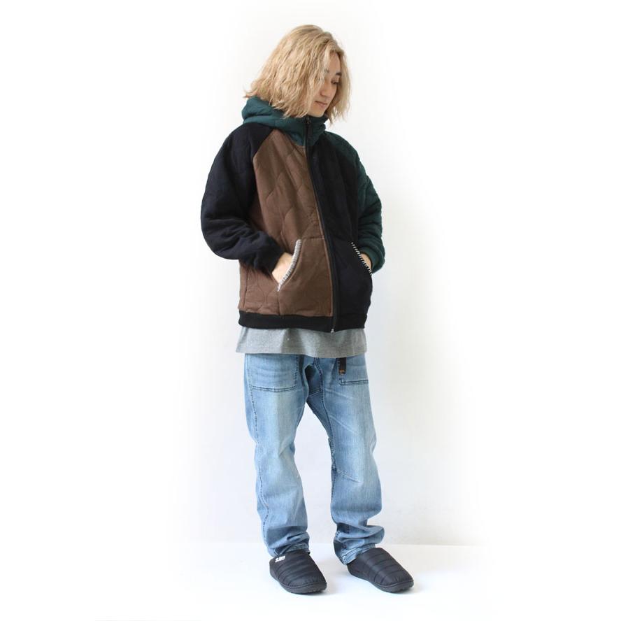 ジムマスター スウェット パーカー メンズ レディース gym master ウェーブ キルト ジップパーカー G433766 | gym master | 08