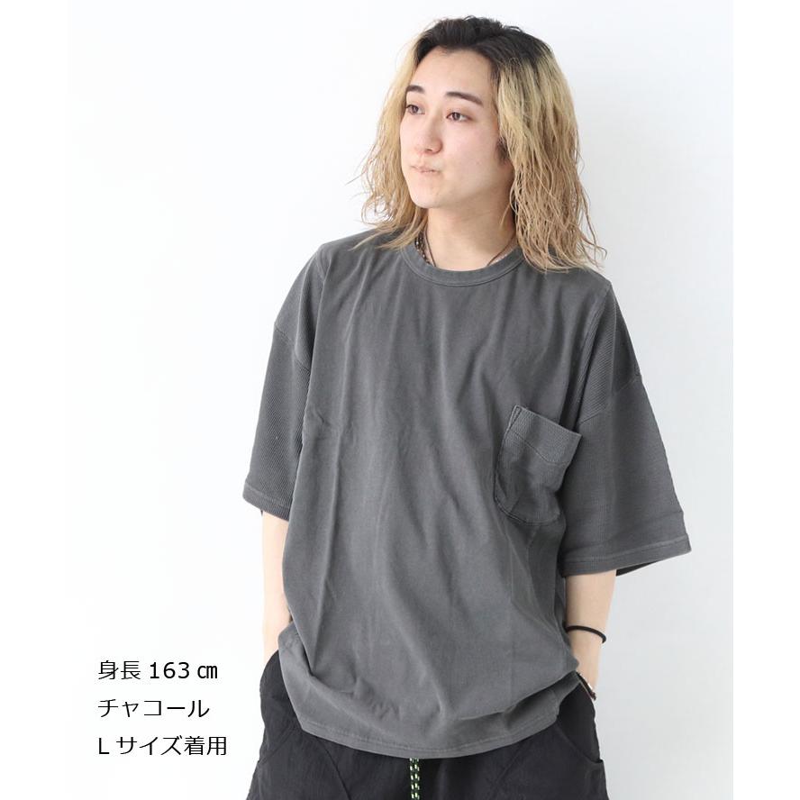 gym master ジムマスター ピグメントワッフル切り替えビッグTee Tシャツ 半袖 メンズ 大きいサイズ レディース プロトコル G518784 / 返品・交換不可 | gym master | 05