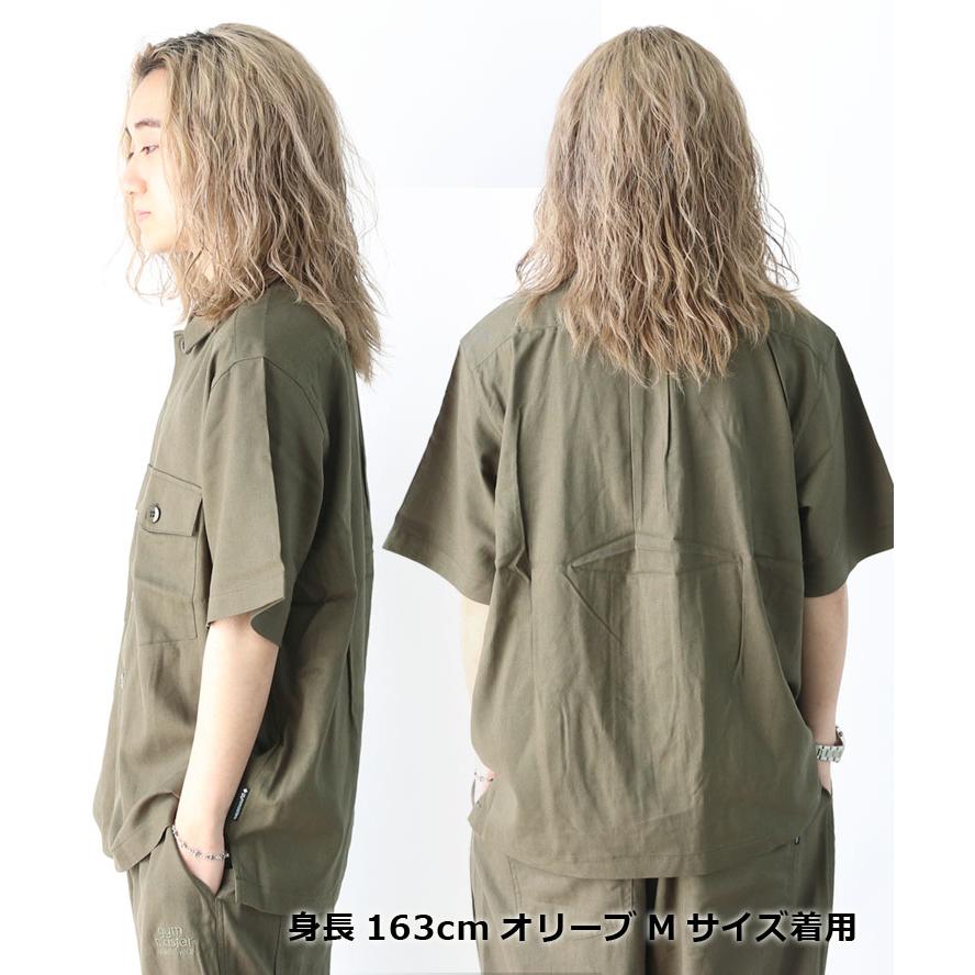 gym master ジムマスター 麻レーヨン シャツ 半袖 メンズ G521720  大きいサイズ 春 夏 春夏 | gym master | 08