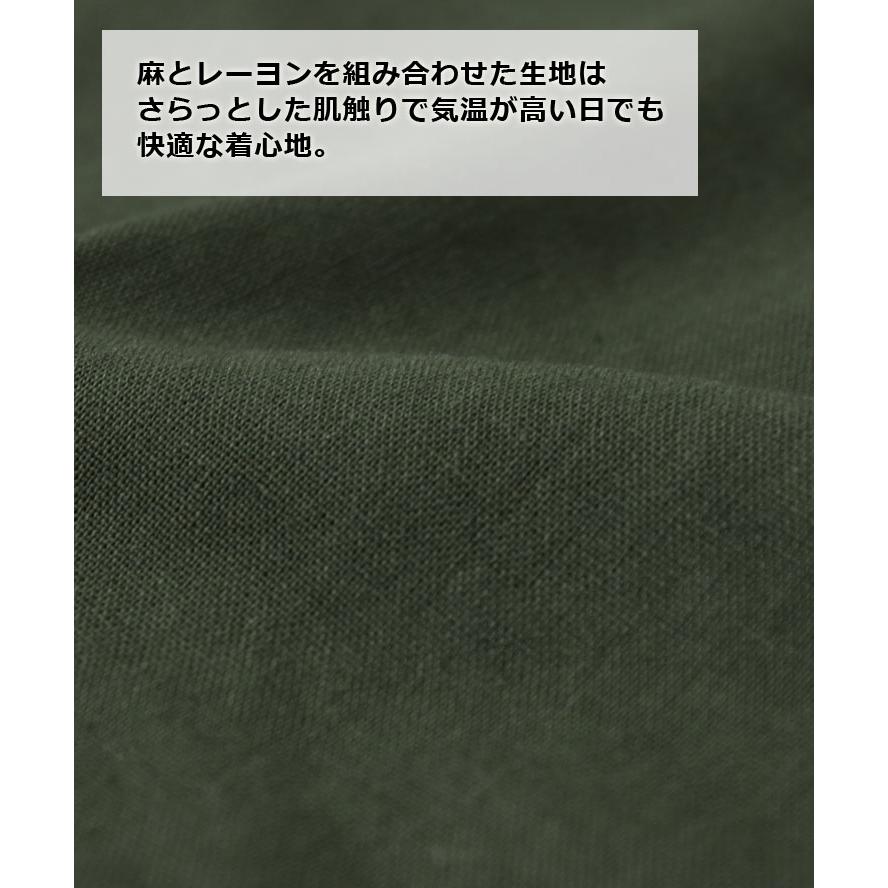 gym master ジムマスター 麻レーヨン シャツ 半袖 メンズ G521720  大きいサイズ 春 夏 春夏 | gym master | 09