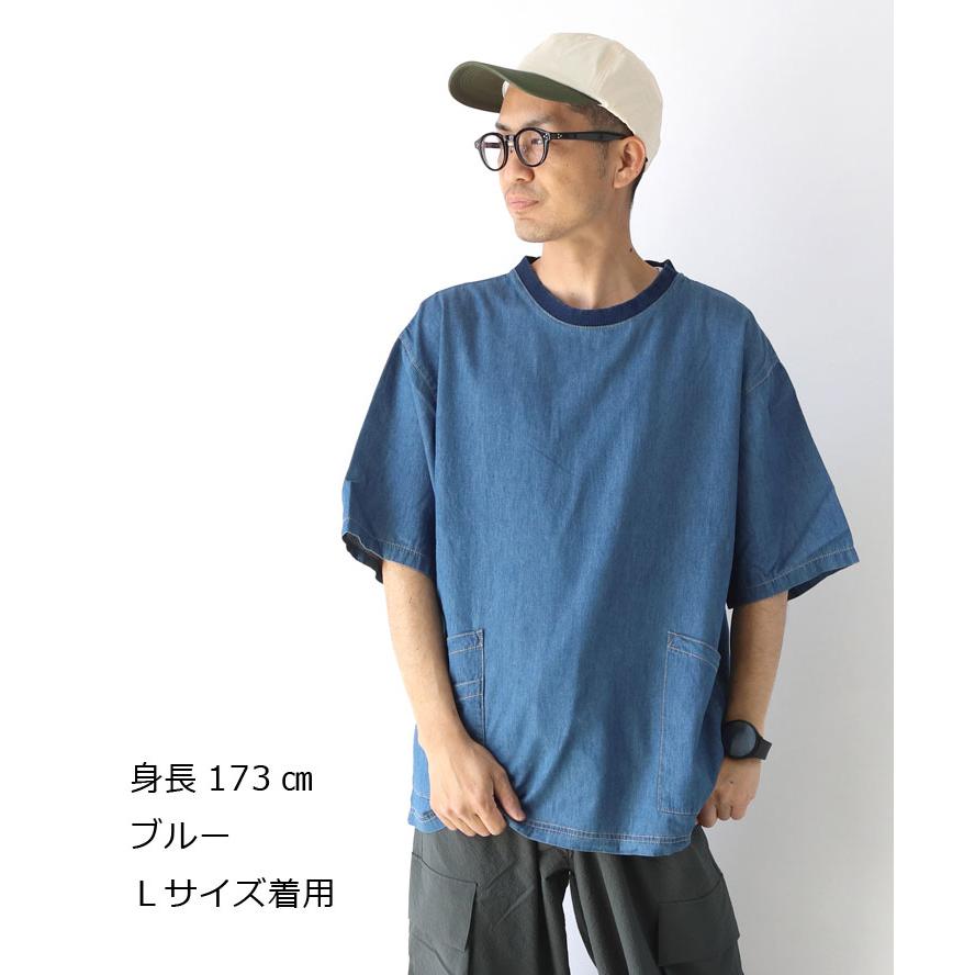 爆買 / gym master ジムマスター ライトデニムTee 半袖 Tシャツ デニムシャツ 大きいサイズ G521733 / 返品・交換不可 | gym master | 06