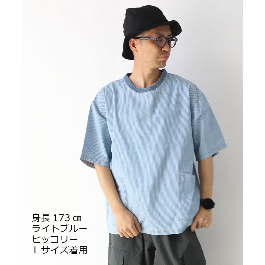 爆買 / gym master ジムマスター ライトデニムTee 半袖 Tシャツ デニムシャツ 大きいサイズ G521733 / 返品・交換不可 | gym master | 07