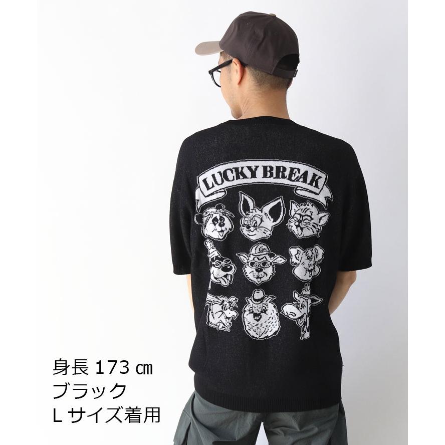 gym master ジムマスター ジャガードニットLuckyBreakTee tシャツ 半袖 メンズ ブランド 大きいサイズ レディース G521737 | gym master | 07