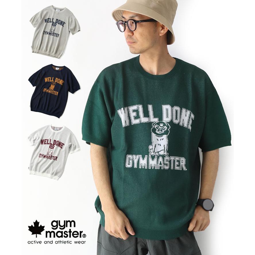 gym master ジムマスター ジャガードニットWellDoneTee tシャツ 半袖 メンズ ブランド 大きいサイズ レディース G521738 | gym master