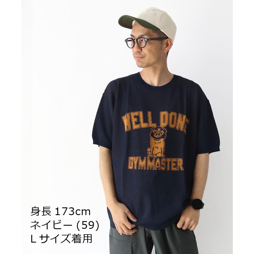 gym master ジムマスター ジャガードニットWellDoneTee tシャツ 半袖 メンズ ブランド 大きいサイズ レディース G521738 | gym master | 05