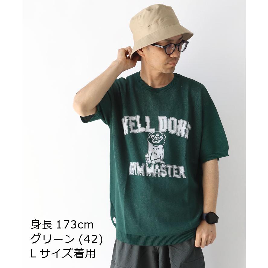 gym master ジムマスター ジャガードニットWellDoneTee tシャツ 半袖 メンズ ブランド 大きいサイズ レディース G521738 | gym master | 06
