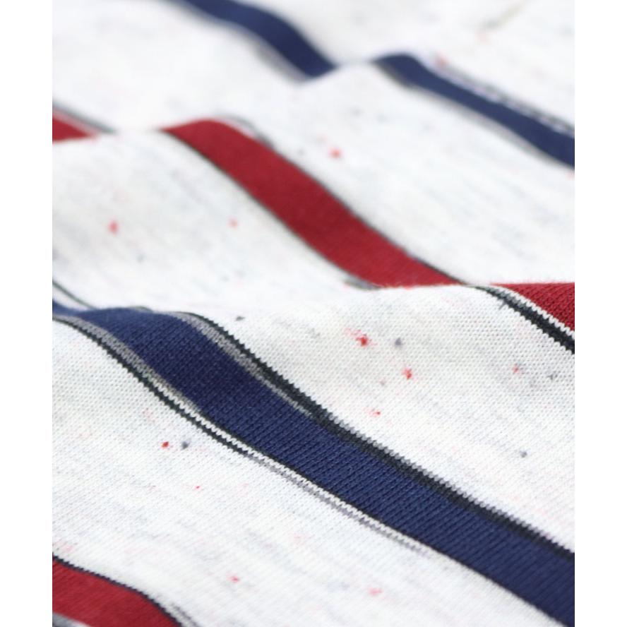 gym master ジムマスター ブルドック刺繍 ボーダー ポロシャツ ヘンリーネック 半袖 大きいサイズ G521742 | gym master | 14