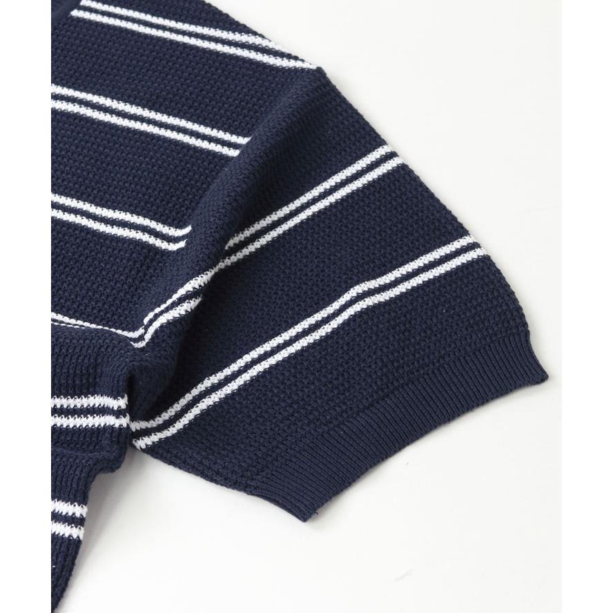 tシャツ メンズ 半袖 ブランド レディース gym master ジムマスター ハイゲージ ニット ボーダー クルーネック G521751  通販 | gym master | 06