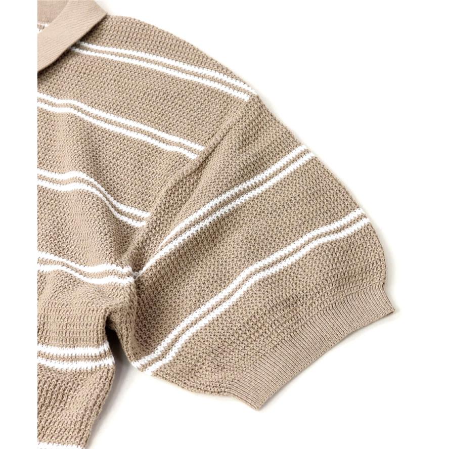 gym master ジムマスター ハイゲージ ニット ボーダー ポロ ポロシャツ Tシャツ メンズ レディース G521752 | gym master | 09