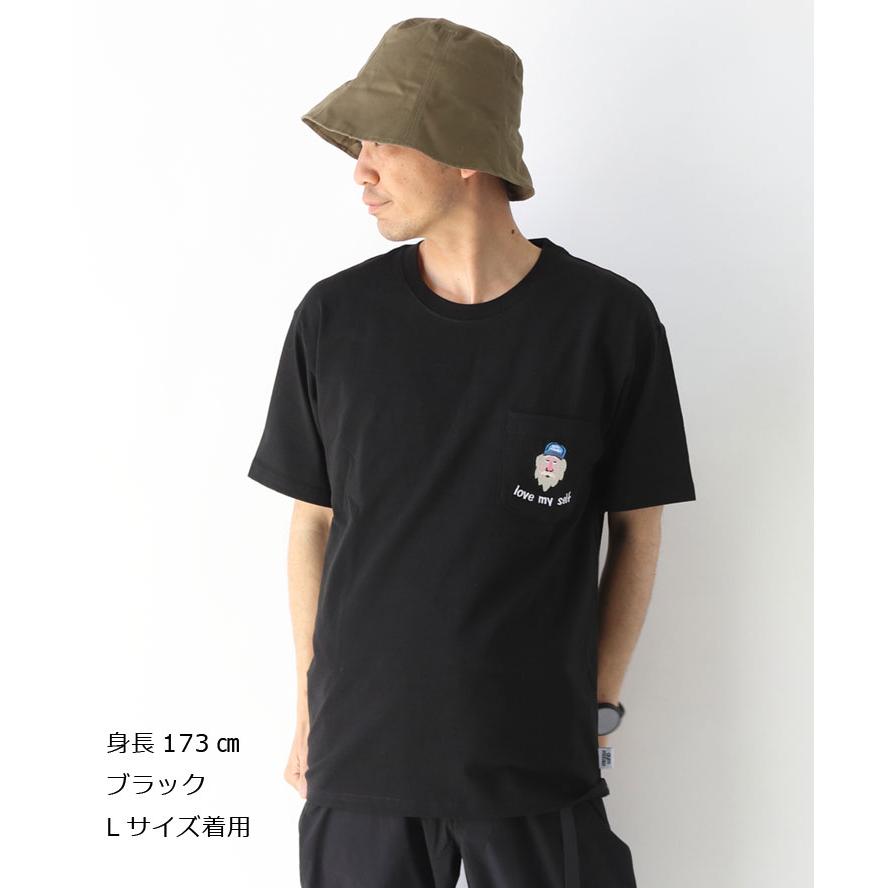 ジムマスター tシャツ 半袖 メンズ 大きいサイズ レディース gym master 7.4oz love my self ポケットTee G521791 大きめ キャンプ | gym master | 05
