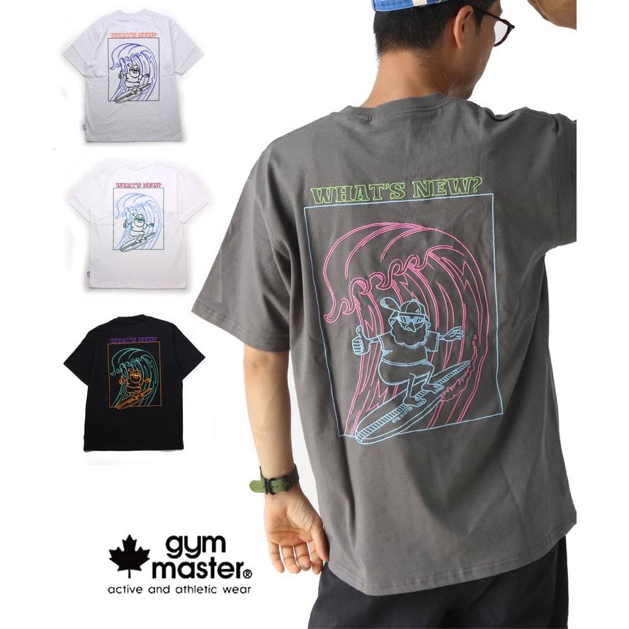 gym master ジムマスター 7.4ozWhatsNew 刺繍 Tシャツ メンズ 大きいサイズ レディース 春 夏 春夏 G521794 | gym master