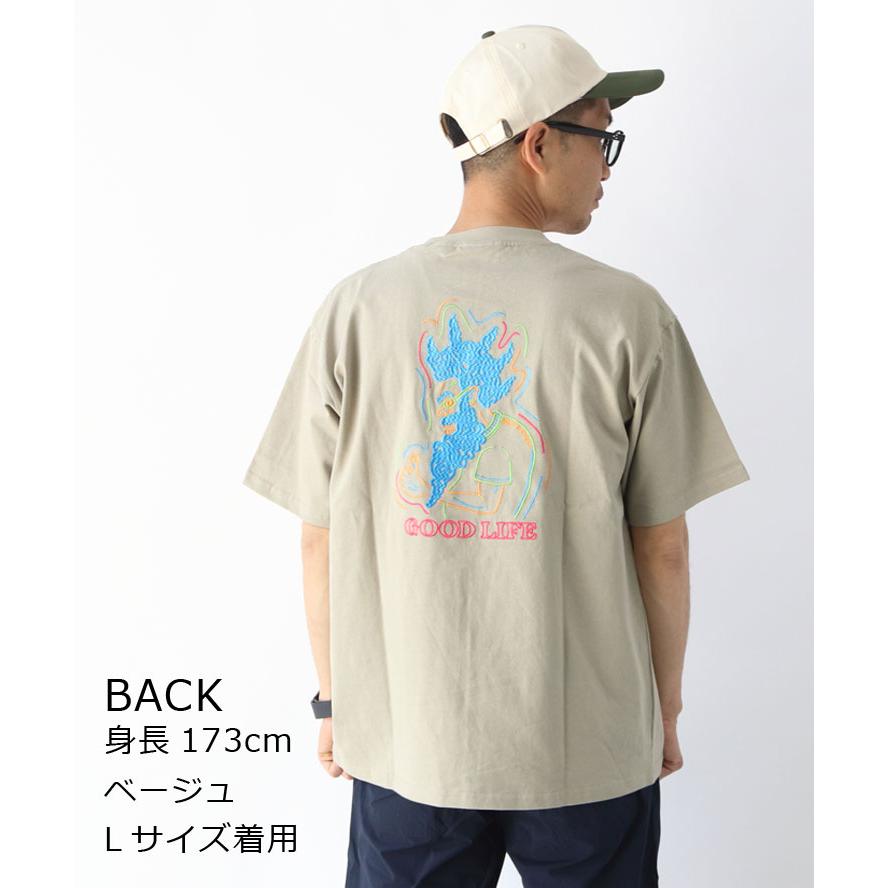 ジムマスター tシャツ 半袖 大きいサイズ gym master 7.4oz GOOD LIFE 刺繍 Tee G521795 大きめ キャンプ / 返品・交換不可 | gym master | 05