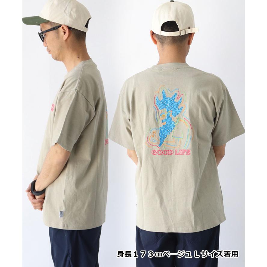 ジムマスター tシャツ 半袖 大きいサイズ gym master 7.4oz GOOD LIFE 刺繍 Tee G521795 大きめ キャンプ / 返品・交換不可 | gym master | 09