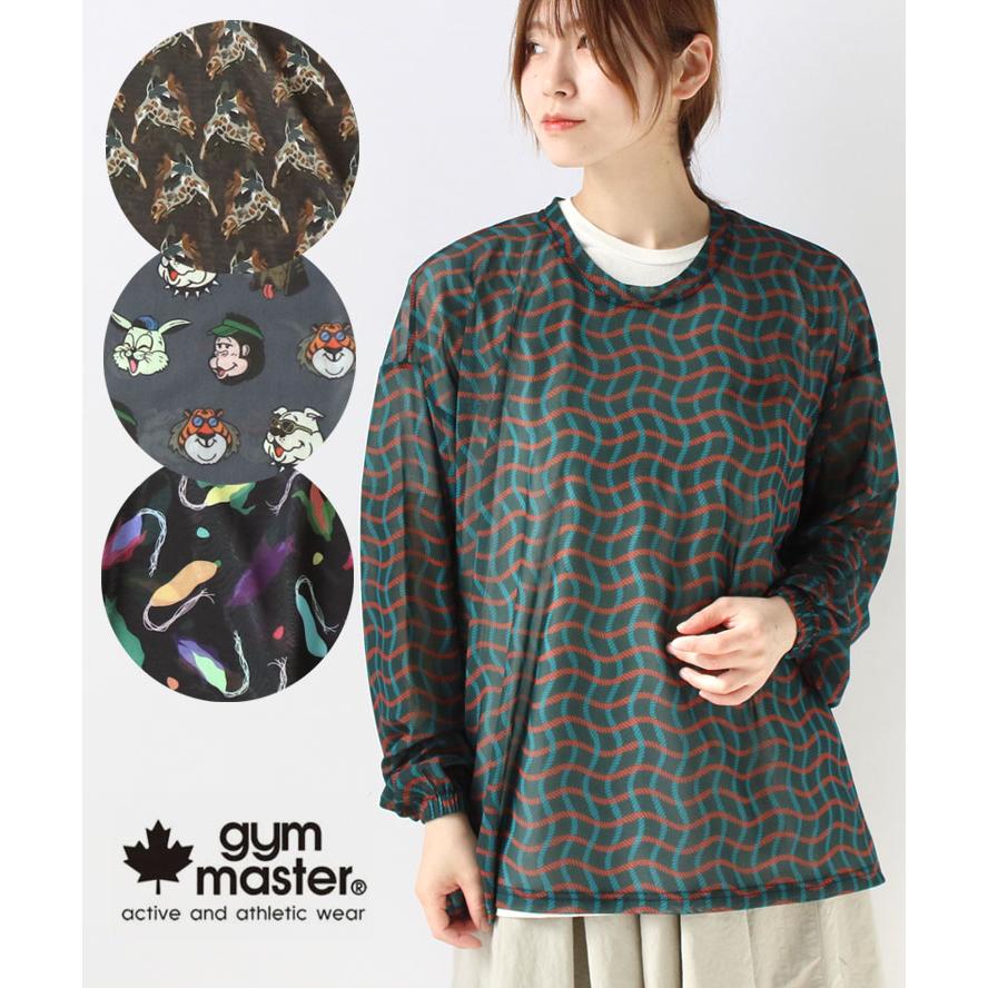 速乾 長袖 tシャツ レディース メンズ かわいい メッシュ gym master ジムマスター ハッピーペイント メッシュ ロンTee G533773 / 返品・交換不可 | gym master