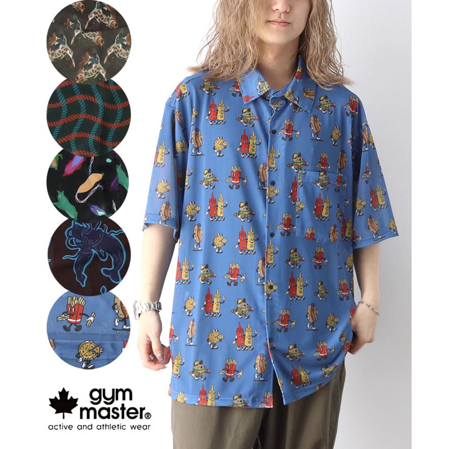 爆買 半袖シャツ 大きいサイズ かわいい メッシュ 速乾 gym master ジムマスター ハッピーペイントメッシュシャツ G533774 | gym master