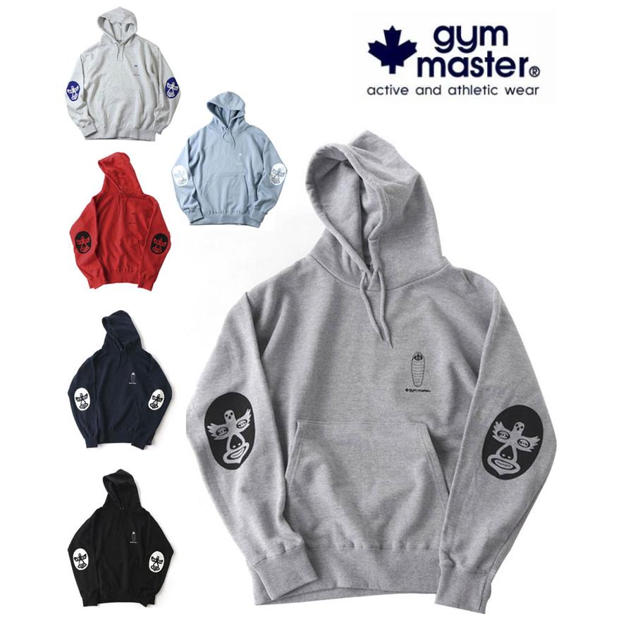 gym master ジムマスター ヒジレスラースウェットプルパーカー G580697 寝袋 覆面レスラー 綿100% フード フーディー 裏毛 | gym master