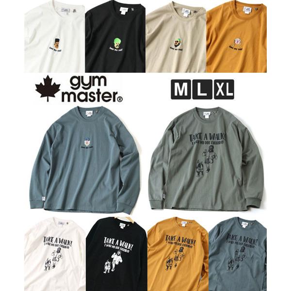 gym master ジムマスター 7.4oz ロンTee love my self G621745 刺繍 AKE A WALK G621746 プリント カットソー トップス | gym master