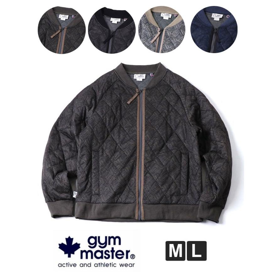 gym master ジムマスター ジャガードキルトジップジャケット G621774 キルティング ジャケット メンズ レディース キルトジャケット 秋 冬  秋冬 | gym master