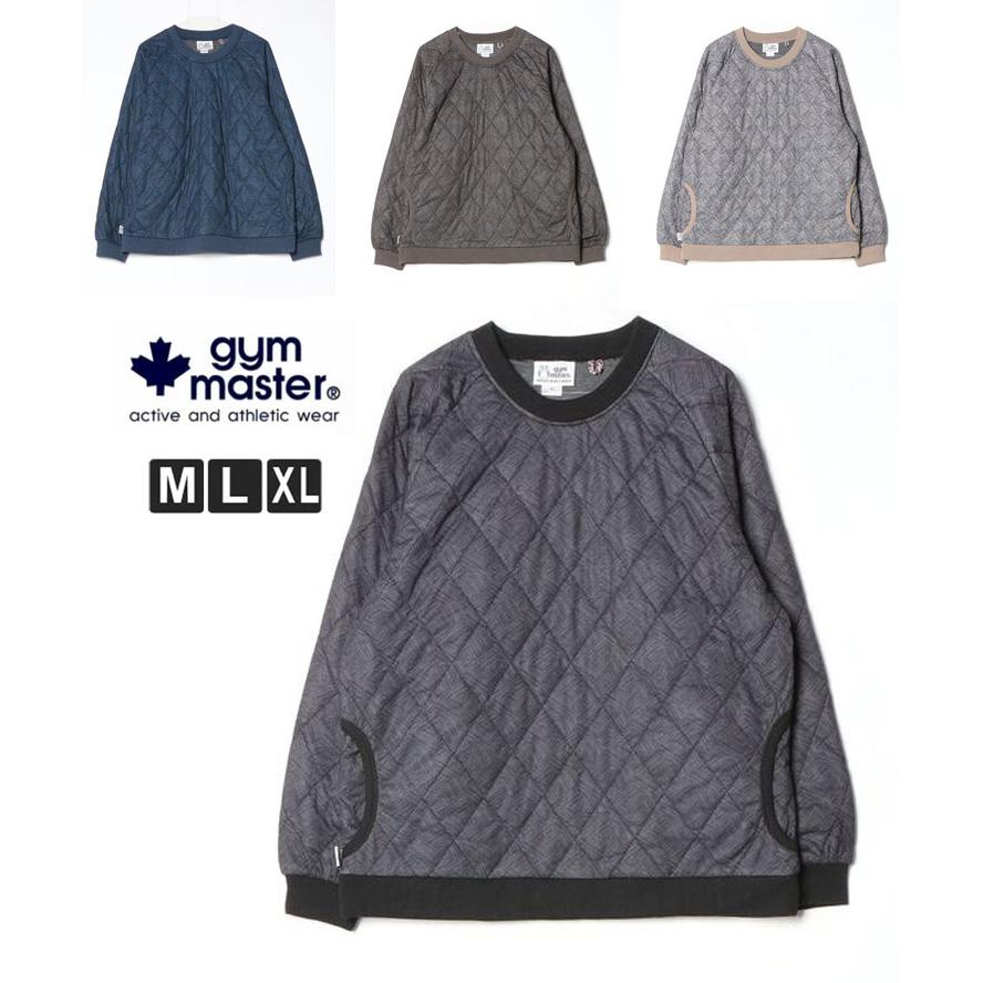 gym master ジムマスター ジャガードキルトクルーネック G621775 キルティング ジャケット メンズ レディース キルトジャケット 秋 冬  秋冬 | gym master