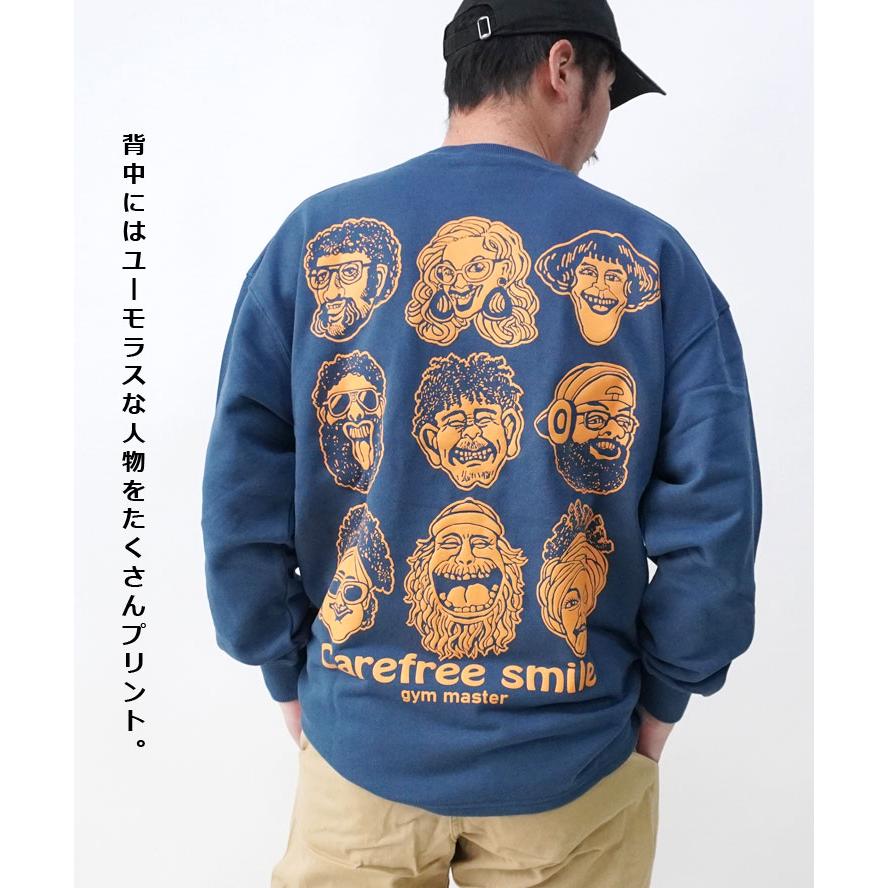 gym master ジムマスター 10.3oz carefree smile スウェットビッグTee G621780 メンズ レディース スウェット トレーナー | gym master | 08
