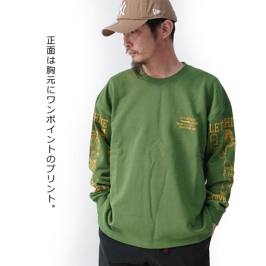 gym master ジムマスター 10.3oz HITCH HIKE スウェットビッグTEE G621781 メンズ レディース スウェット トレーナー | gym master | 06