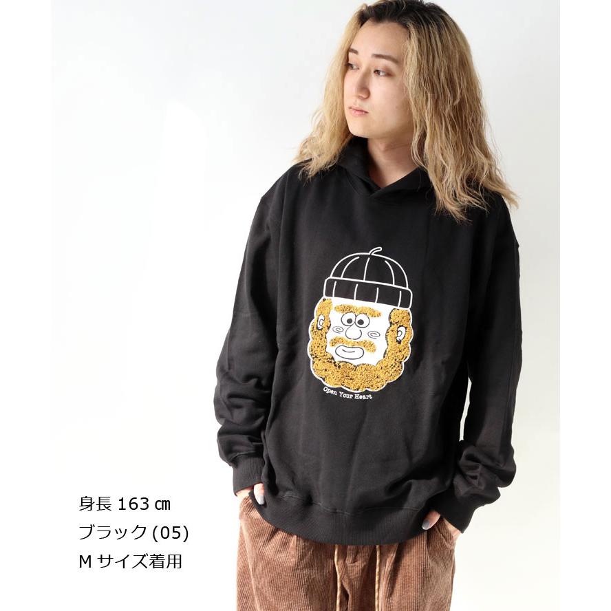 gym master ジムマスター 10.3oz open your heart スウェットプルパーカー G621789 綿100% フード フーディー | gym master | 05