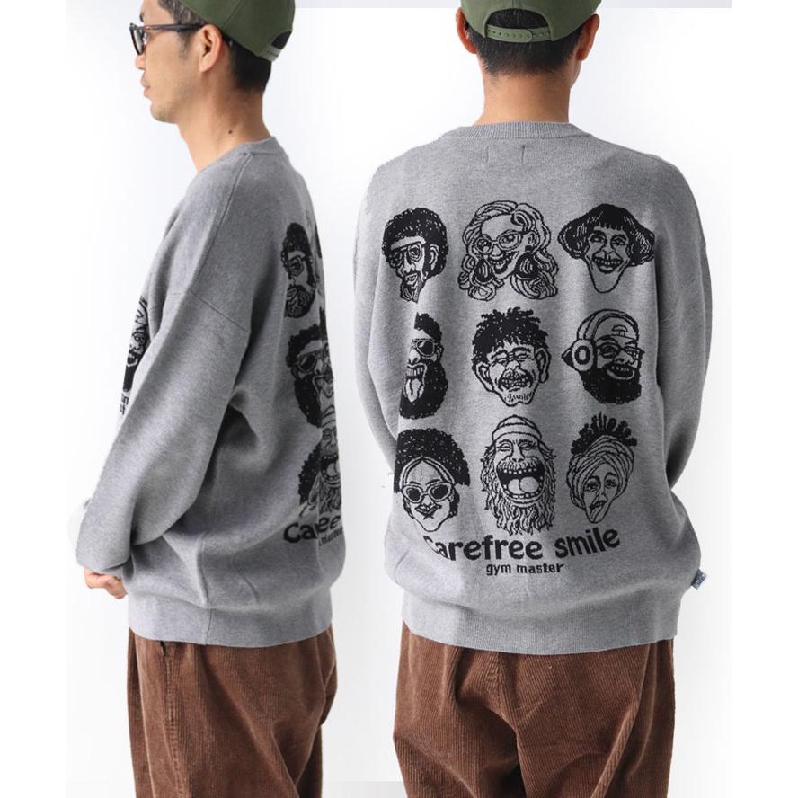 gym master ジムマスター ジャガードニットcarefree smileクルーネック G621792 メンズ  レディース ニット セーター | gym master | 13