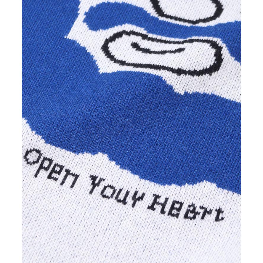 gym master ジムマスター ジャガードニットOpenYourHeartクルーネック G621793 メンズ 大きいサイズ レディース ニット セーター | gym master | 05