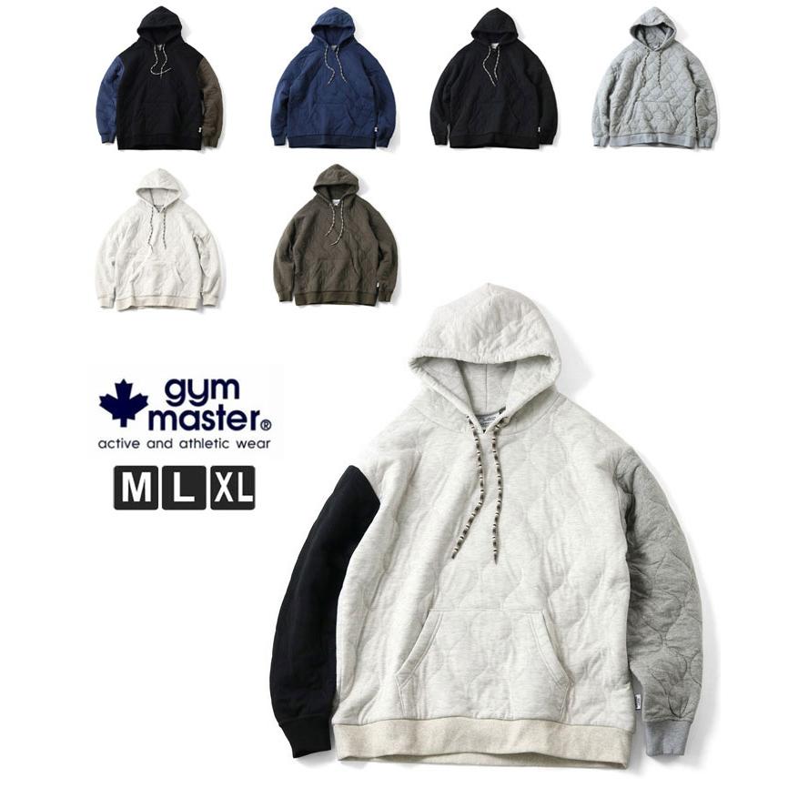 gym master ジムマスター ウェーブキルト プルパーカー G633703 スウェット フード フーディー メンズ レディース 冬 秋冬 | gym master