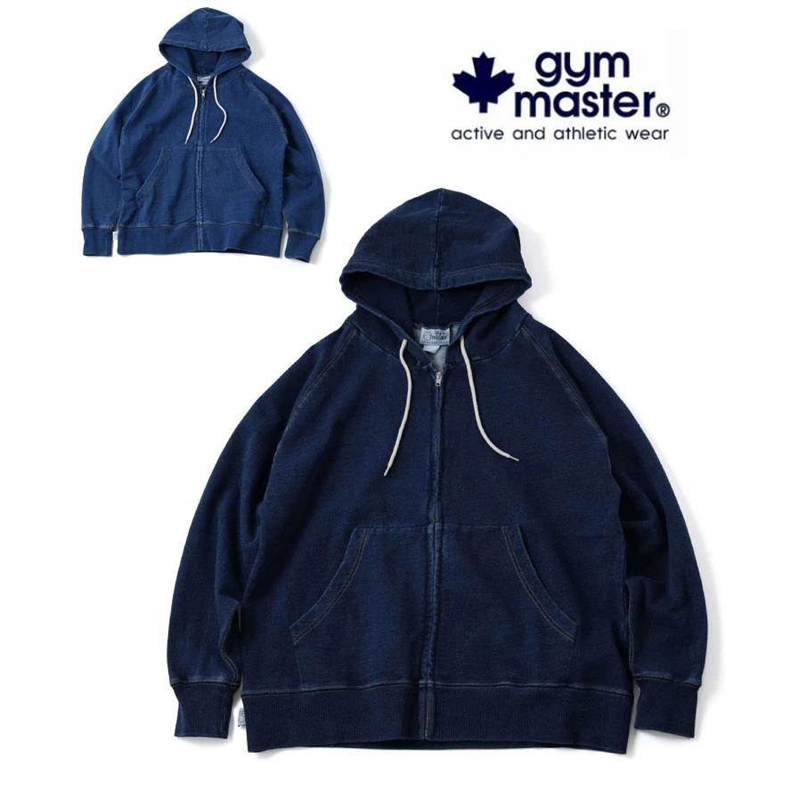gym master ジムマスター パーカー 11oz インディゴ スウェット ジップパーカー メンズ レディース G633710 スウェット デニム | gym master