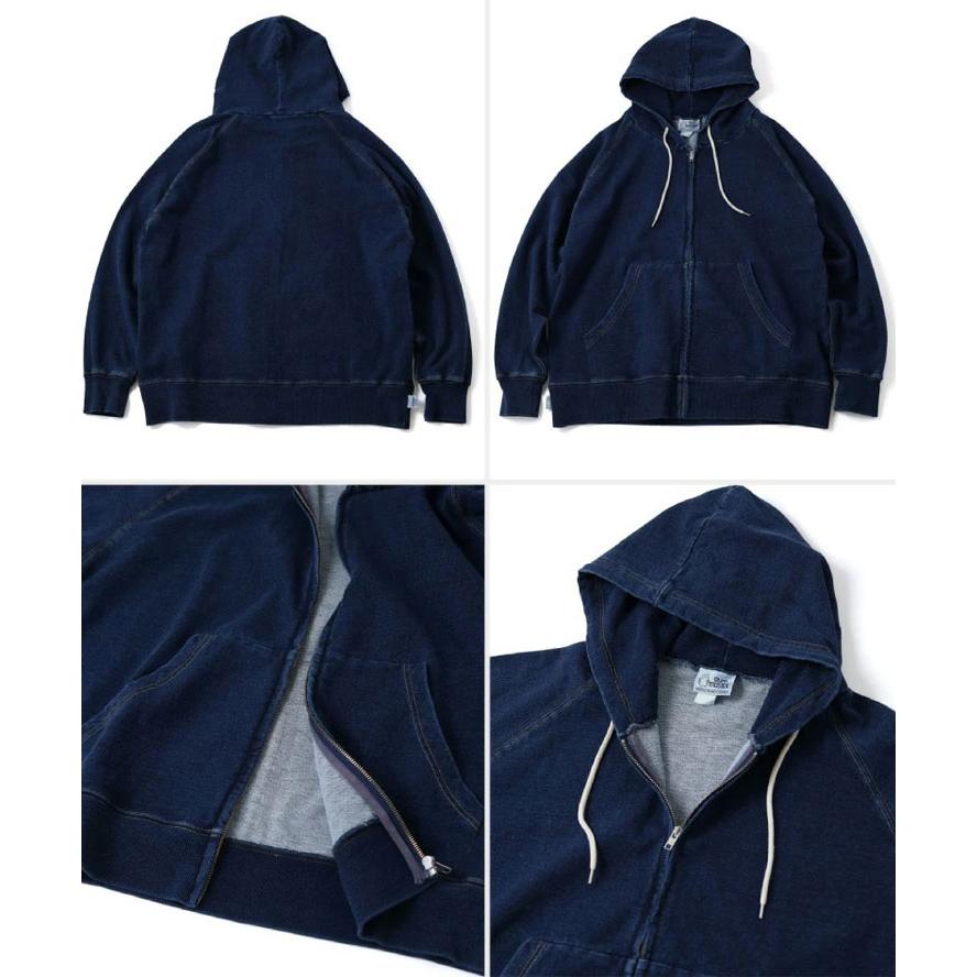 gym master ジムマスター パーカー 11oz インディゴ スウェット ジップパーカー メンズ レディース G633710 スウェット デニム | gym master | 03