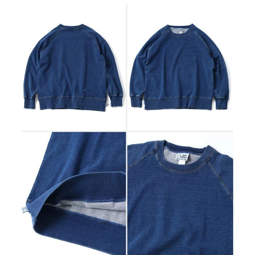 gym master ジムマスター 11oz インディゴスウェットクルーネック メンズ レディース G633711 トレーナー スウェット デニム | gym master | 03