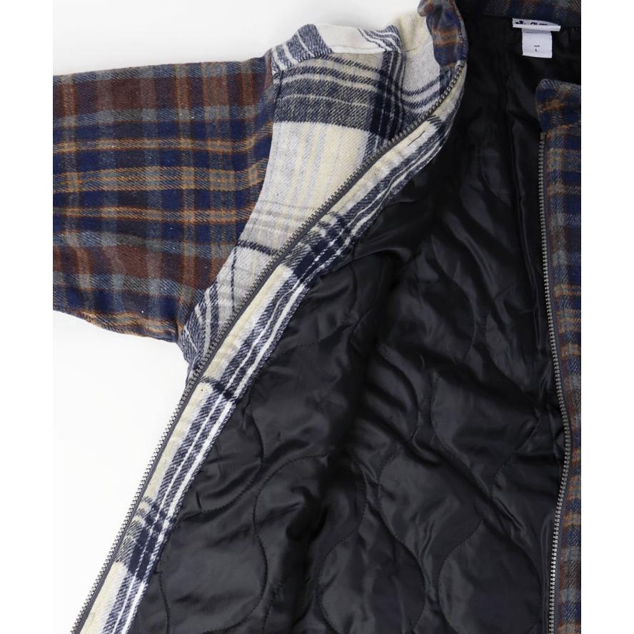 gym master ジムマスター ヘビーチェックネル中ワタジップジャケット  G633715 メンズ レディース ジャケット カバーオール 秋 冬 秋冬 | gym master | 10