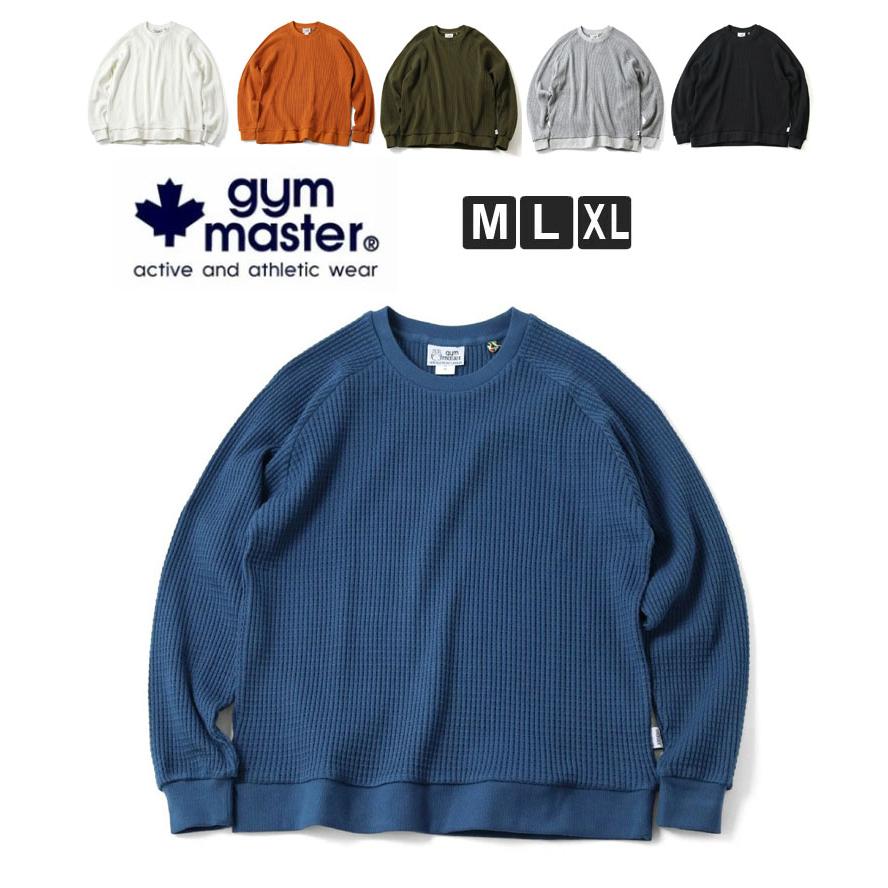 gym master ジムマスター 12oz ヘビーワッフルクルーネック