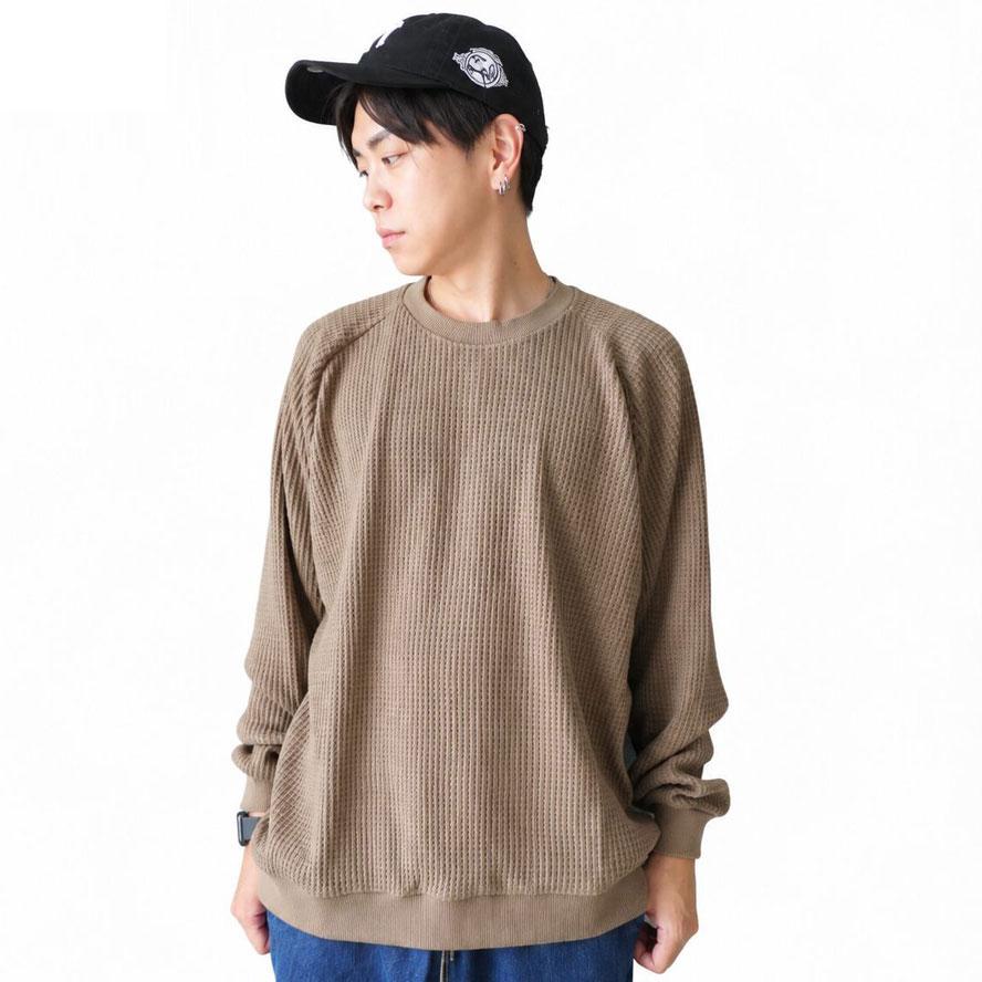 gym master ジムマスター 12oz ヘビーワッフルクルーネック メンズ レディース G633721 ロンT カットソー トップス サーマル | gym master | 09