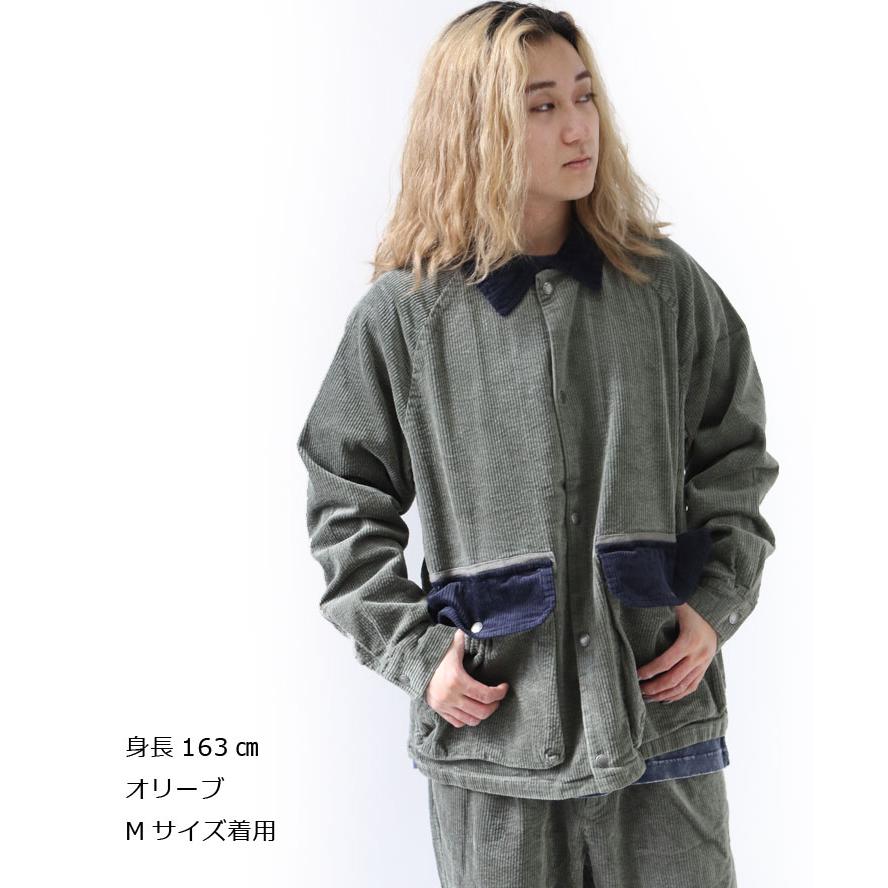 ジムマスター gym master ストレッチ コーデュロイ カバーオール G633723 メンズ レディース ジャケット 大きいサイズ 秋 冬 秋冬 | gym master | 08