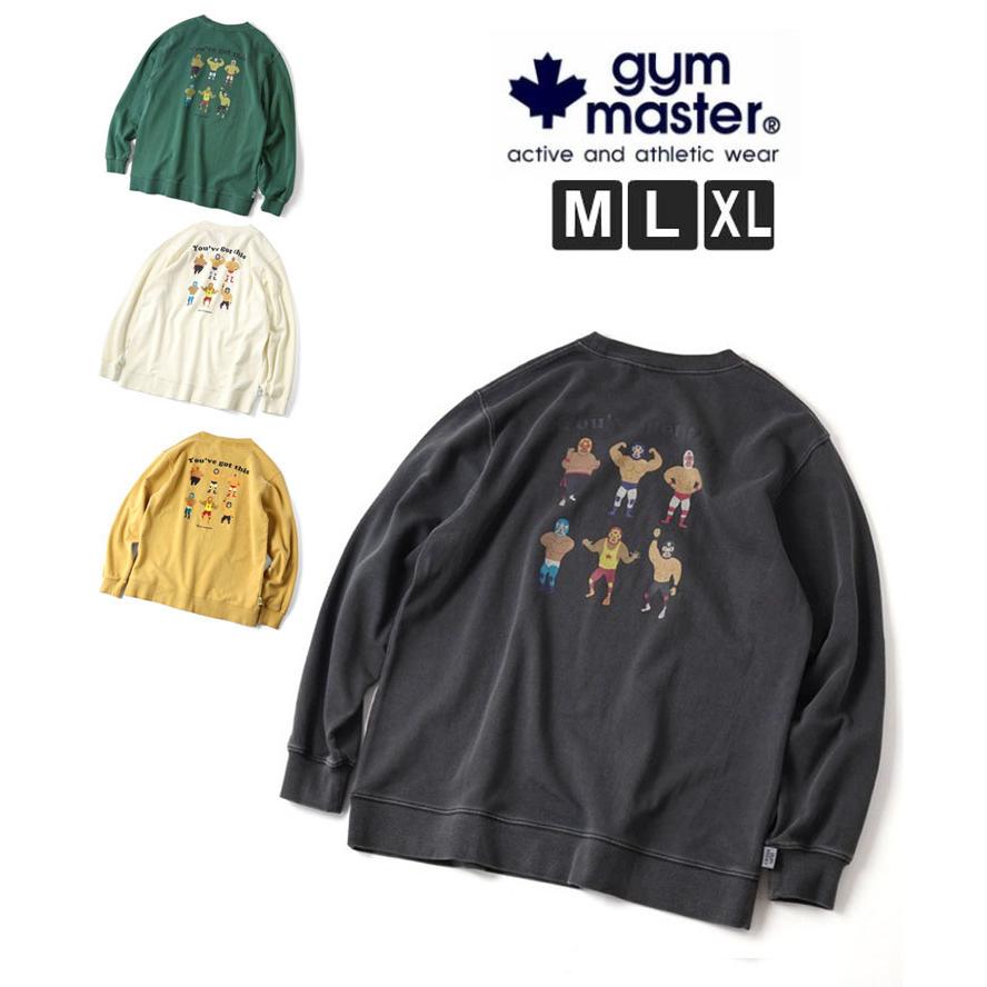 gym master ジムマスター 9.4oz ピグメントレスラースウェットシャツ  G633740 メンズ レディース スウェット トレーナー 秋 冬 秋冬 | gym master