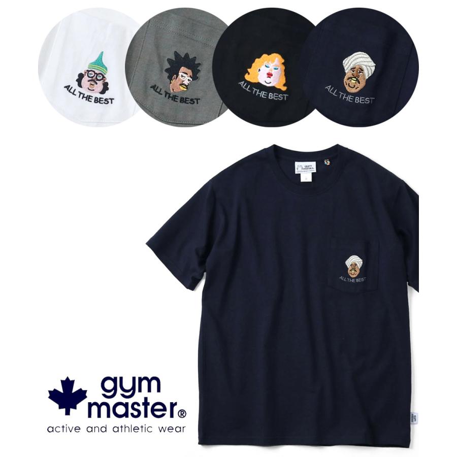 gym master ジムマスター Tシャツ メンズ 半袖 7.4oz ALL THE BEST 刺繍TEE G721702 春夏 厚手 刺繍Tシャツ コットン ヘビーウェイト カジュアル アウトドア | gym master