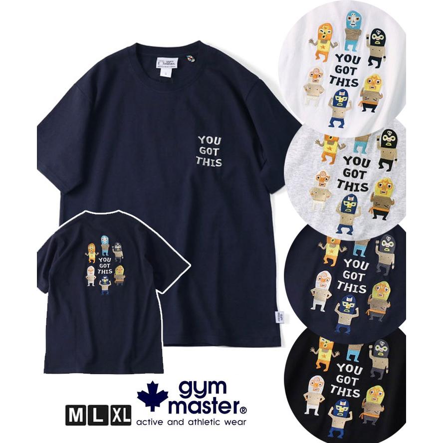 爆買 / gym master ジムマスター Tシャツ メンズ 半袖 7.4oz YOU GOT THIS 刺繍Tee G721707 春夏 厚手 刺繍Tシャツ コットン カジュアル アウトドア | gym master