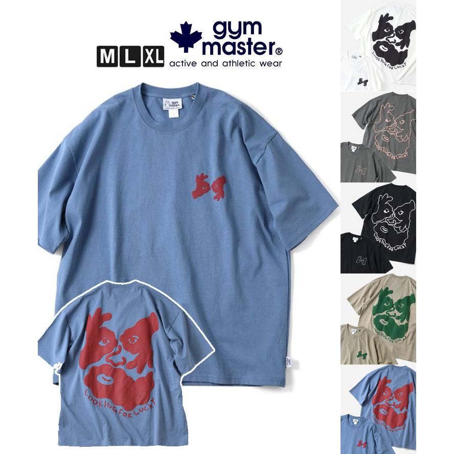 爆買 / gym master ジムマスター Tシャツ 半袖 7.4oz LOOKING FOR LUCKY ビッグTee G721708 ビッグTシャツ オーバーサイズ 厚手 プリントTシャツ | gym master