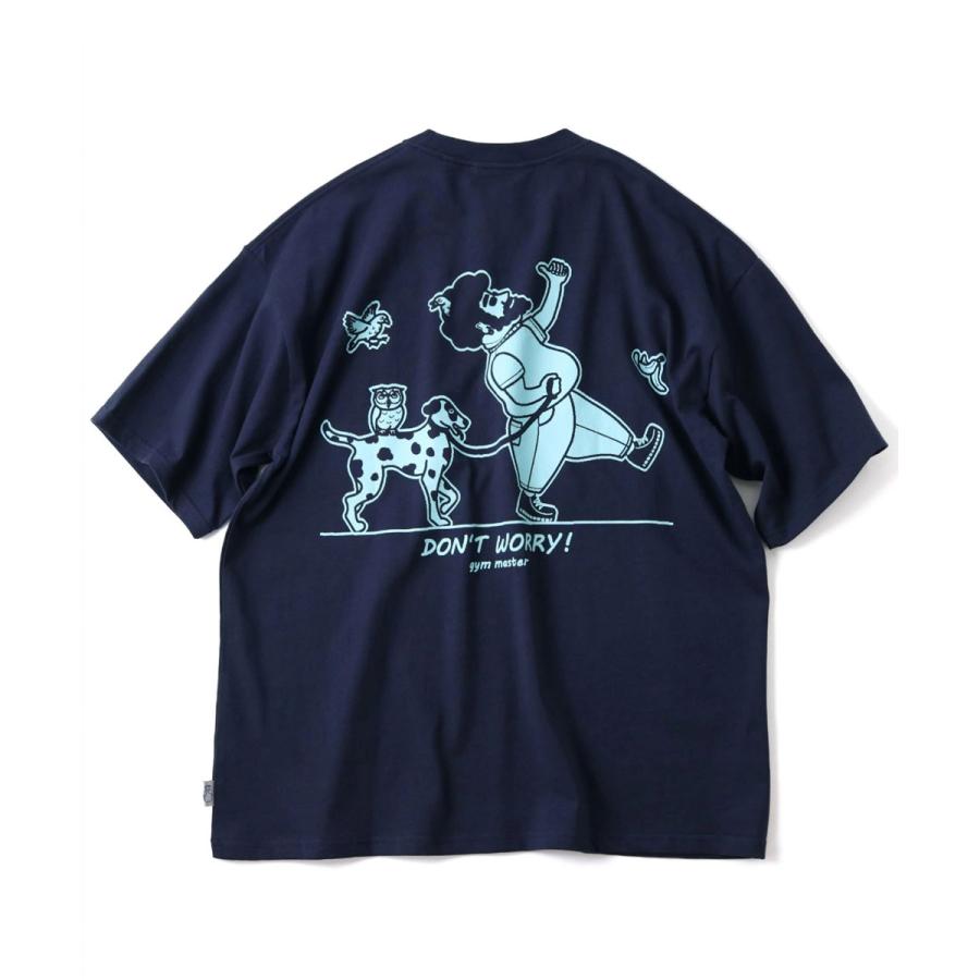 爆買 / gym master ジムマスター 7.4oz Don't worry! ビッグTee G721709 半袖 ビッグTシャツ オーバーサイズ ヘビーウェイト コットン カジュアル アウトドア | gym master | 07