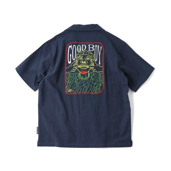 gym master ジムマスター シャツ メンズ 半袖 夏用 GOOD BOY 刺繍 オープンカラーシャツ 軽い 涼しい カジュアル G721747 | gym master | 06