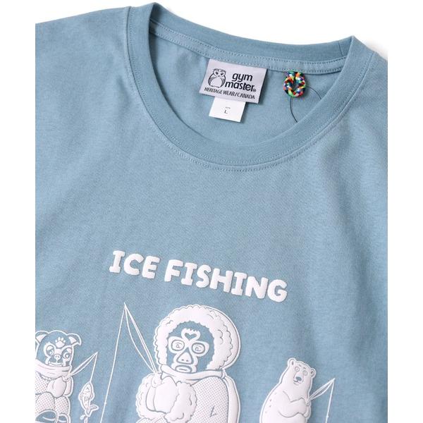 gym master ジムマスター 7.4oz ICE FISHING Tee G721791 メンズ 半袖 Tシャツ 春夏 ヘビーウェイト 厚手 プリントTシャツ コットン カジュアル アウトドア | gym master | 07